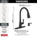 19893Z-BLSD-DST Kitchen/Kitchen Faucets/Pull Down Spray Faucets
