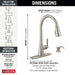19893Z-SPSD-DST Kitchen/Kitchen Faucets/Pull Down Spray Faucets
