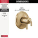 T17033-CZ Bathroom/Bathroom Tub & Shower Faucets/Shower Only Faucet Trim