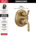 T24833-CZ Bathroom/Bathroom Tub & Shower Faucets/Shower Only Faucet Trim