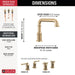 T2784-CZ-PR-LHP Bathroom/Bathroom Tub & Shower Faucets/Roman Tub Faucets