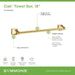 563TB18BBZ Bathroom/Bathroom Accessories/Towel Bars