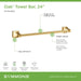563TB24BBZ Bathroom/Bathroom Accessories/Towel Bars