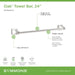563TB24STN Bathroom/Bathroom Accessories/Towel Bars