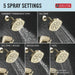 T17476-CZ-PR Bathroom/Bathroom Tub & Shower Faucets/Tub & Shower Faucet Trim