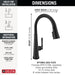 9182TL-BL-DST Kitchen/Kitchen Faucets/Pull Down Spray Faucets