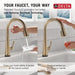 9182TL-CZ-PR-DST Kitchen/Kitchen Faucets/Pull Down Spray Faucets