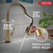 9182TL-CZ-PR-DST Kitchen/Kitchen Faucets/Pull Down Spray Faucets