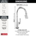 9182TL-PR-DST Kitchen/Kitchen Faucets/Pull Down Spray Faucets