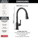 9190TL-BL-DST Kitchen/Kitchen Faucets/Pull Down Spray Faucets