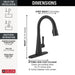 19802TLZ-BL-DST Kitchen/Kitchen Faucets/Pull Down Spray Faucets