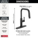 19868LF-BL Kitchen/Kitchen Faucets/Pull Down Spray Faucets