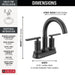 25442-BLMPU-DST Bathroom/Bathroom Sink Faucets/Centerset Sink Faucets