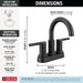 25749LF-BL Bathroom/Bathroom Sink Faucets/Centerset Sink Faucets