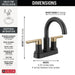 25749LF-GZPD Bathroom/Bathroom Sink Faucets/Centerset Sink Faucets