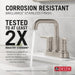25849LF-SS Bathroom/Bathroom Sink Faucets/Centerset Sink Faucets