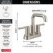 25849LF-SS Bathroom/Bathroom Sink Faucets/Centerset Sink Faucets