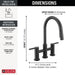 39876LF-BL Kitchen/Kitchen Faucets/Bridge Kitchen Faucets