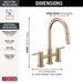 39876LF-CZ Kitchen/Kitchen Faucets/Bridge Kitchen Faucets