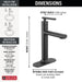 5442-BLMPU-DST Bathroom/Bathroom Sink Faucets/Single Hole Sink Faucets