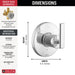 T11842 Bathroom/Bathroom Tub & Shower Faucets/Tub & Shower Diverters & Volume Controls