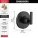 T11842-BL Bathroom/Bathroom Tub & Shower Faucets/Tub & Shower Diverters & Volume Controls