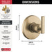 T11942-CZ Bathroom/Bathroom Tub & Shower Faucets/Tub & Shower Diverters & Volume Controls