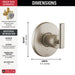 T11942-SS Bathroom/Bathroom Tub & Shower Faucets/Tub & Shower Diverters & Volume Controls