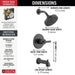 T14442-BL Bathroom/Bathroom Tub & Shower Faucets/Tub & Shower Faucet Trim