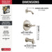T14442-SSLHD Bathroom/Bathroom Tub & Shower Faucets/Tub & Shower Faucet Trim