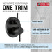 T342702-BL Bathroom/Bathroom Tub & Shower Faucets/Shower Only Faucet Trim