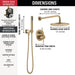T342702-CZ Bathroom/Bathroom Tub & Shower Faucets/Shower Only Faucet Trim