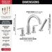 T4742 Bathroom/Bathroom Tub & Shower Faucets/Roman Tub Faucets