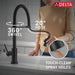 9659TL-BL-DST Kitchen/Kitchen Faucets/Pull Down Spray Faucets