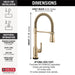 9690TL-CZ-DST Kitchen/Kitchen Faucets/Pull Down Spray Faucets