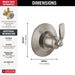 T11832-SS Bathroom/Bathroom Tub & Shower Faucets/Tub & Shower Diverters & Volume Controls