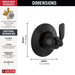 T11932-BL Bathroom/Bathroom Tub & Shower Faucets/Tub & Shower Diverters & Volume Controls