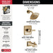 T14464-CZ Bathroom/Bathroom Tub & Shower Faucets/Tub & Shower Faucet Trim