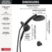 58600-BL Bathroom/Bathroom Tub & Shower Faucets/Showerhead & Handshower Combos