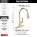 9182-PN-PR-DST Kitchen/Kitchen Faucets/Pull Down Spray Faucets