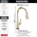 9182TL-PN-PR-DST Kitchen/Kitchen Faucets/Pull Down Spray Faucets