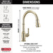 9190-PN-DST Kitchen/Kitchen Faucets/Pull Down Spray Faucets