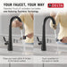 9191TL-GZ-PR-DST Kitchen/Kitchen Faucets/Pull Down Spray Faucets