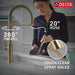 9684-CZ-PR-DST Kitchen/Kitchen Faucets/Pull Down Spray Faucets