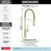 9684-PN-PR-DST Kitchen/Kitchen Faucets/Pull Down Spray Faucets