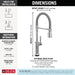 9684TLAR-PR-DST Kitchen/Kitchen Faucets/Pull Down Spray Faucets