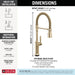 9684TLCZ-PR-DST Kitchen/Kitchen Faucets/Pull Down Spray Faucets