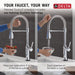 9684TLPR-DST Kitchen/Kitchen Faucets/Pull Down Spray Faucets