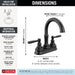 25985LF-BL Bathroom/Bathroom Sink Faucets/Centerset Sink Faucets