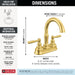 25985LF-GB Bathroom/Bathroom Sink Faucets/Centerset Sink Faucets